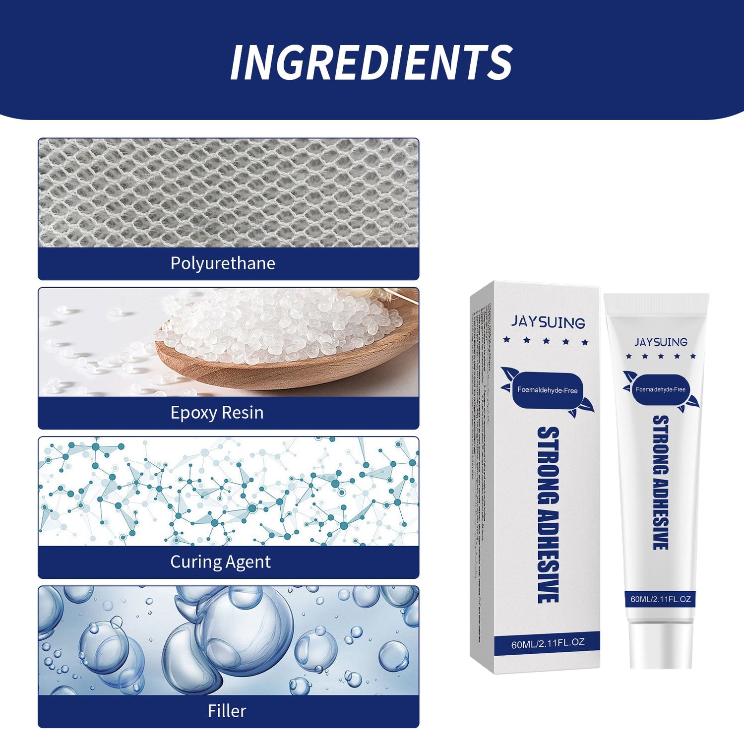 Nail-free Adhesive, Household Hardware Auxiliary Adhesive Glass Shelving Adhesive Hole Free Nail-free Adhesive
