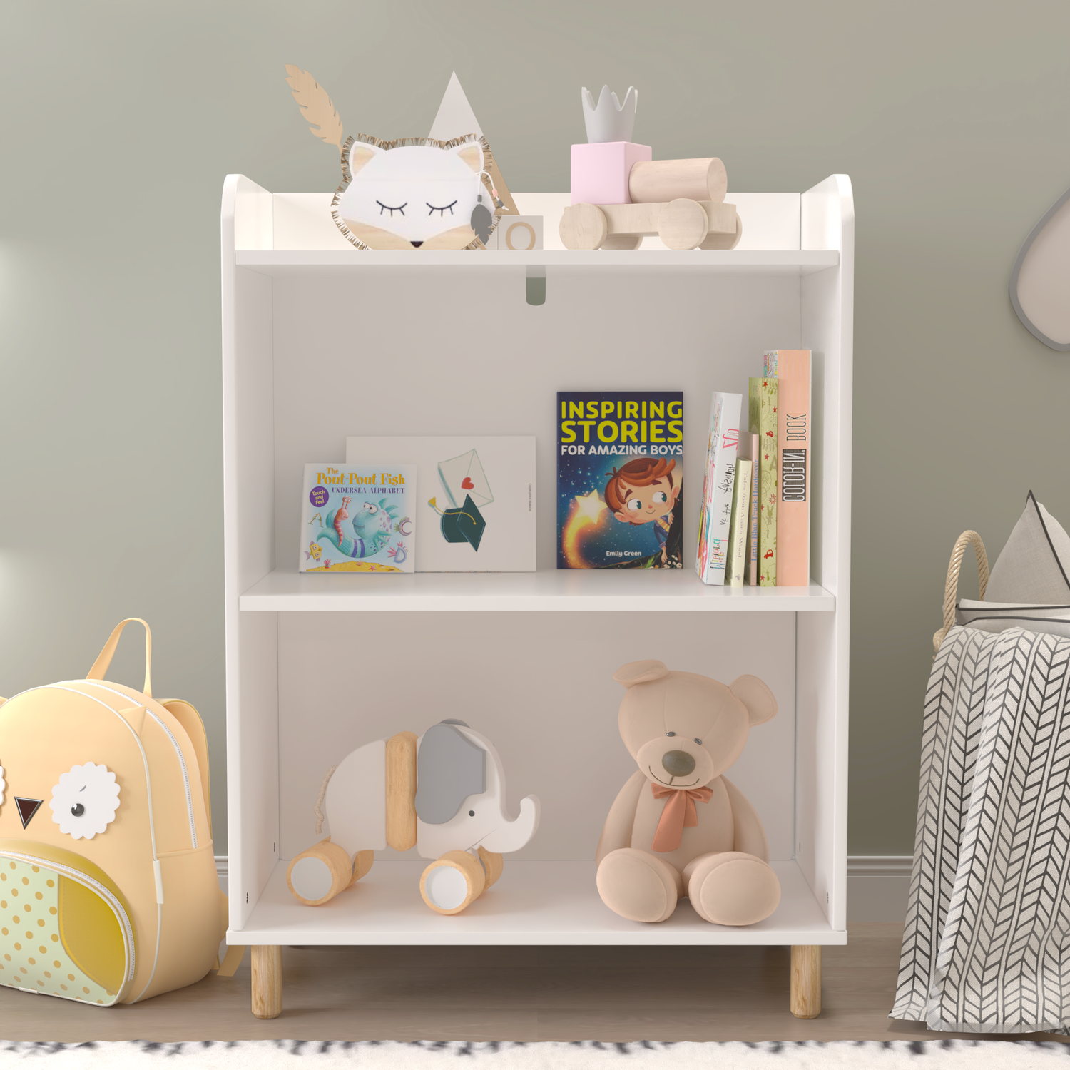 Kids 3-Tier Bookcase  Children&