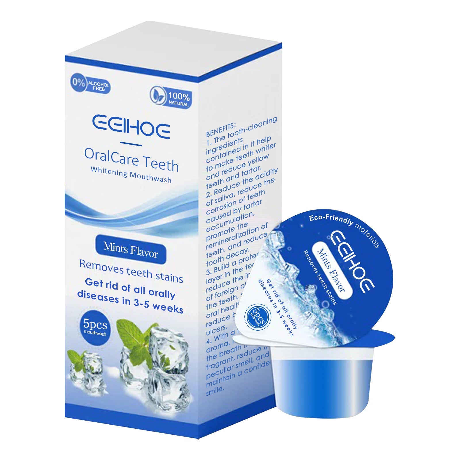 Whitening Mouthwash, Clean Stains Oral Care Fresh Breath Mouthwash