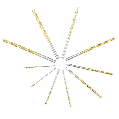 50Pcs Titanium Coated Drill Bits HSS High Speed Steel Drill Bits Set Tool High Quality Power Tools 1/1.5/2/2.5/3mm