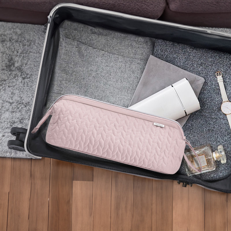 Beige Case for Dyson Airwrap &amp; Revlon Tools: Travel Bag &amp; Organizer.