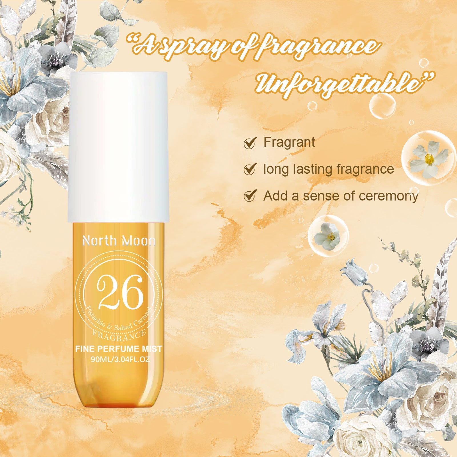 Perfume Spray Fresh Lasting Fragrance Non-Pungent Women&