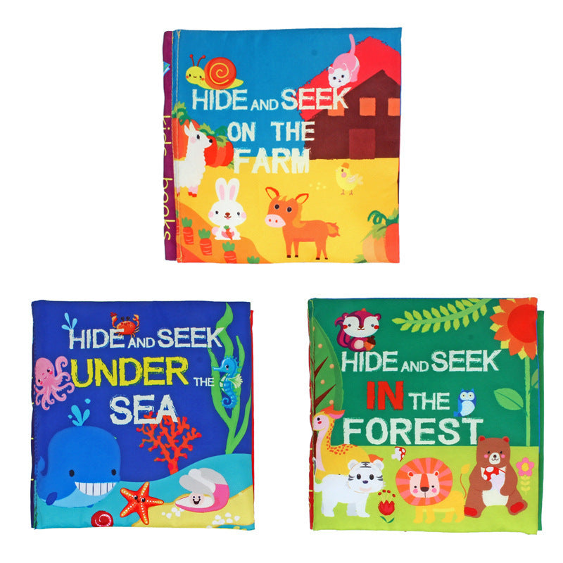 Baby toys three-dimensional cloth books that cannot be torn apart washable children&