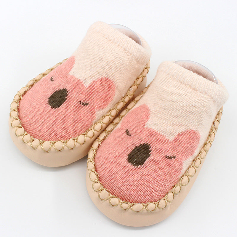 Spring And Autumn New Baby Shoes And Socks Soft Bottom Cartoon Children&