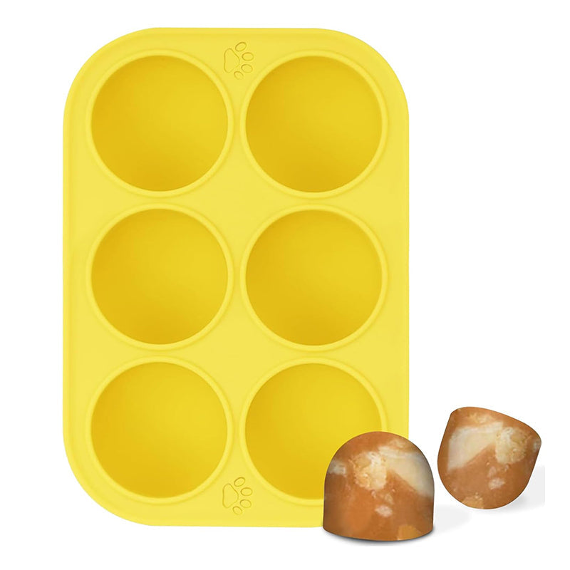 6 - cavity dog treat molds , compatible with Woof &amp; Power Chewer Pupsicle, silicone for frozen treats, reusable for Pupsicle toy