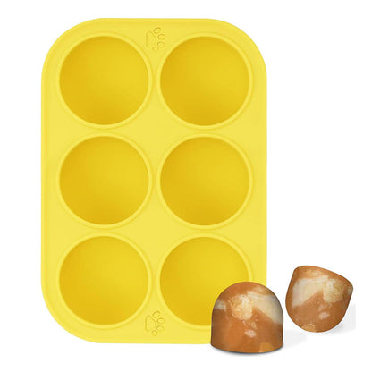 6 - cavity dog treat molds , compatible with Woof &amp; Power Chewer Pupsicle, silicone for frozen treats, reusable for Pupsicle toy