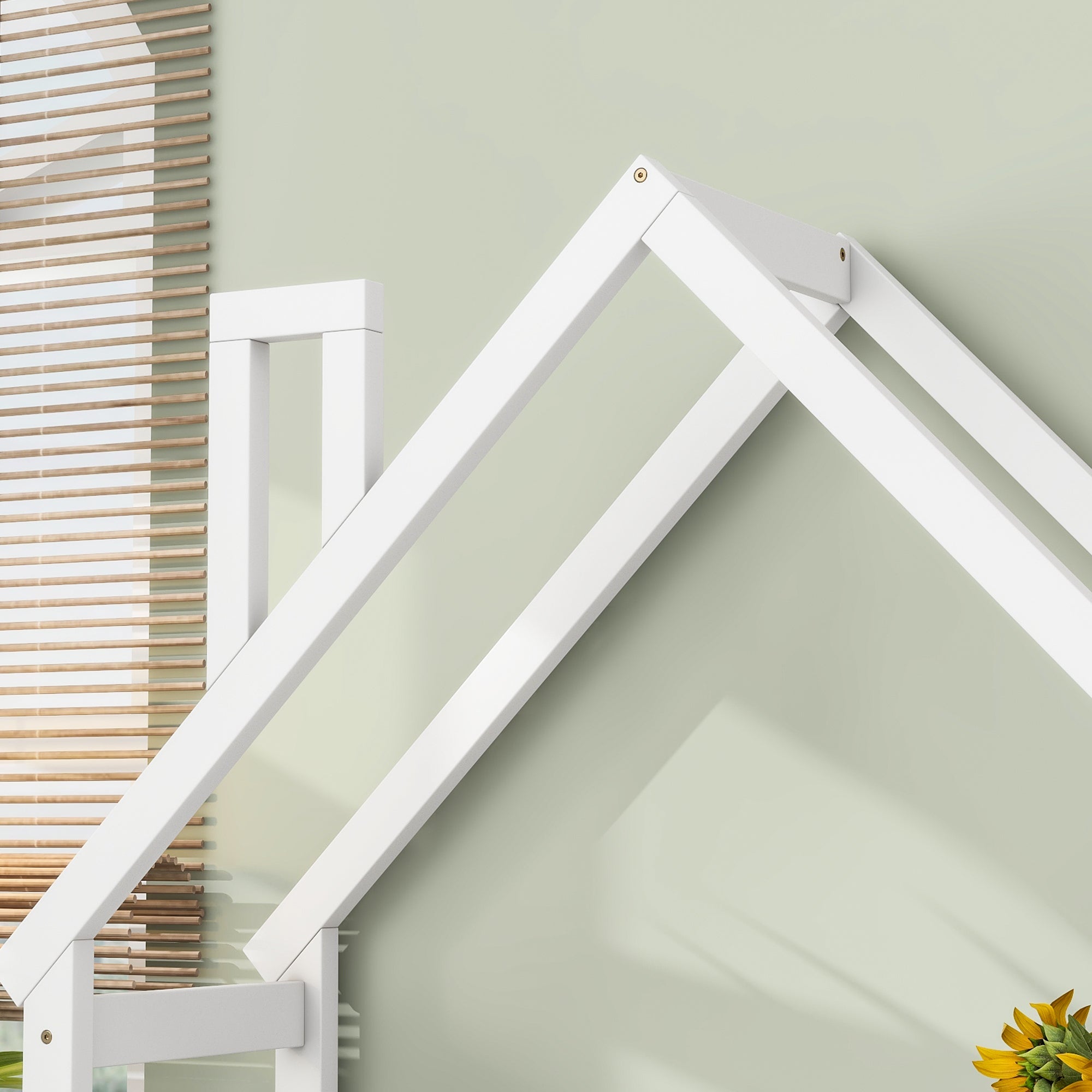 House-shaped Wooden writing Desk,Kids study Table,Bookshelf &amp; Toy Storage,White