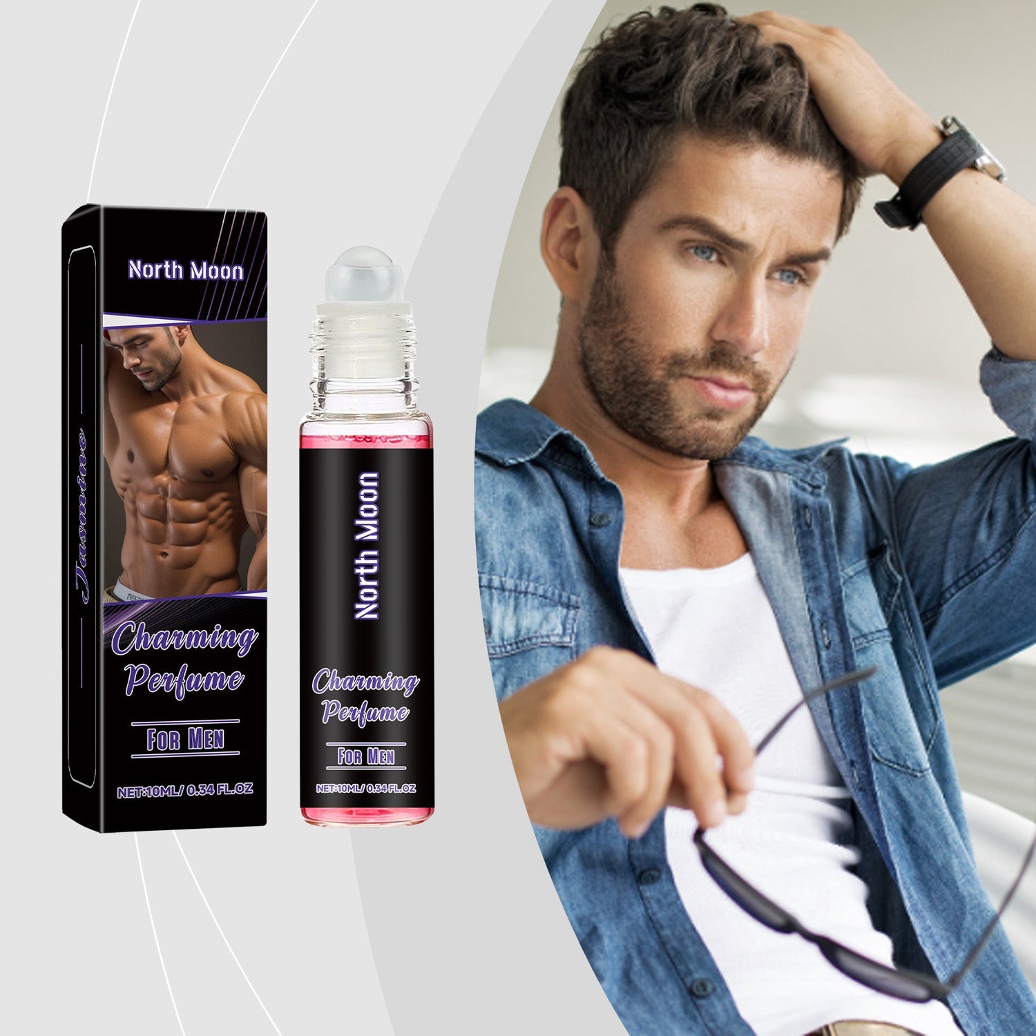 Pheromone Ball Perfume, Portable Fragrance For Men Fresh Charm Minority Jasmine Perfume