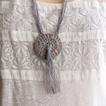 Boho Macrame Necklace Crochet Pattern