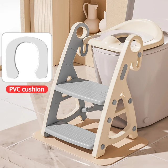 Potty Training Seat &amp; Toddler Step Stool Stability Toddler Toilet Seat Adjustable Height Potty Seats for Toddlers Boys Girls