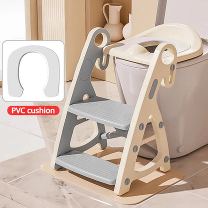 Potty Training Seat &amp; Toddler Step Stool Stability Toddler Toilet Seat Adjustable Height Potty Seats for Toddlers Boys Girls