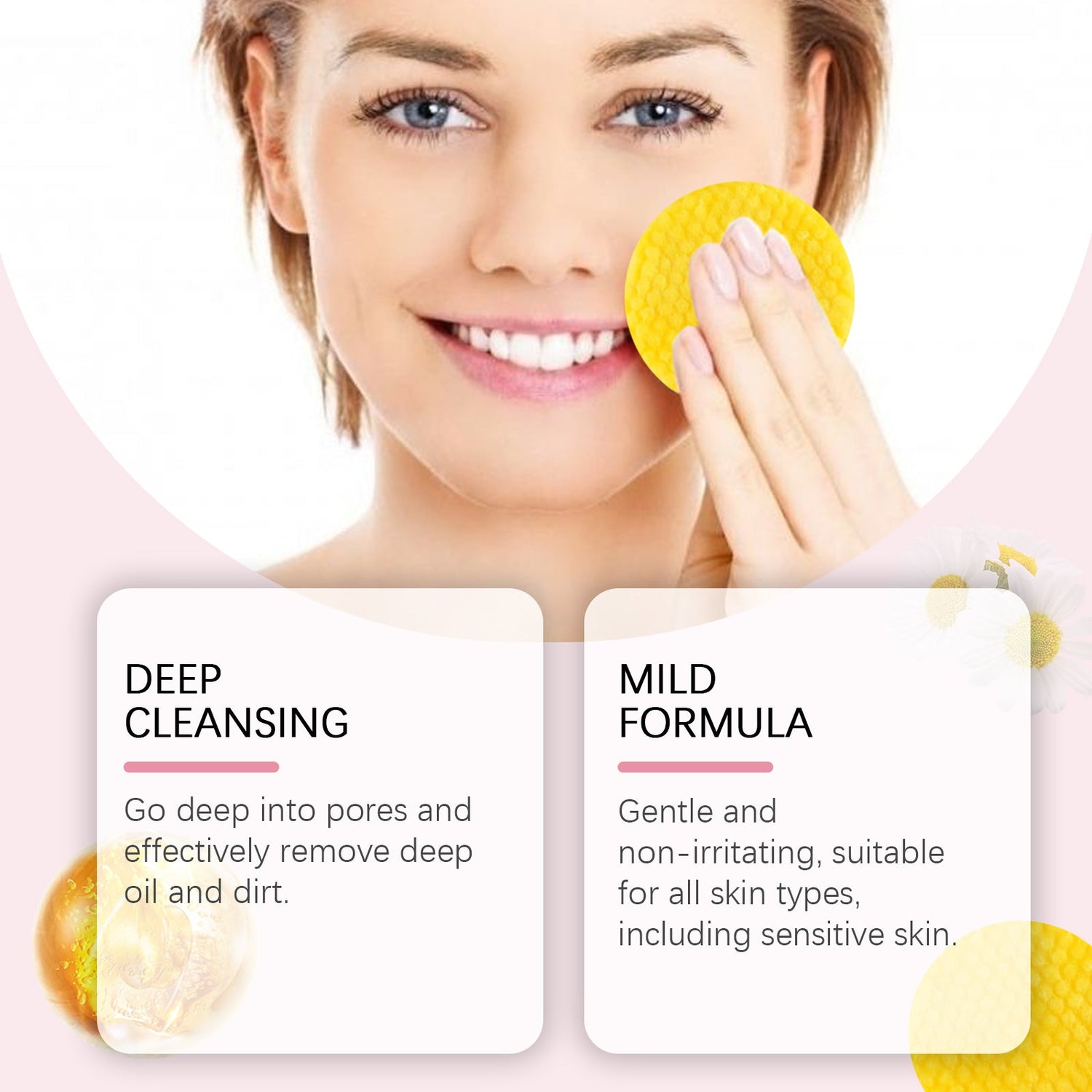 Turmeric Acid Cleansing Pad Gently Cleanses Face Skin With Refreshing And Balanced Oil Skin Care Cleansing Pad