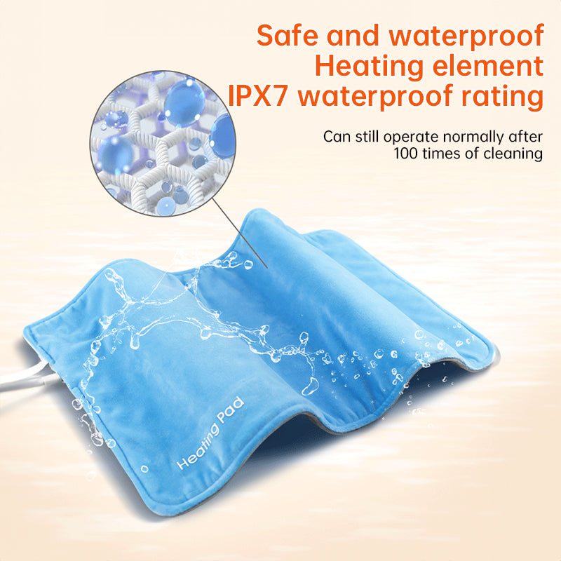 **5V USB grey heating pad (19.6x11.8") with 59" cable for cramps &amp; back pain, works as mini heated blanket.**
