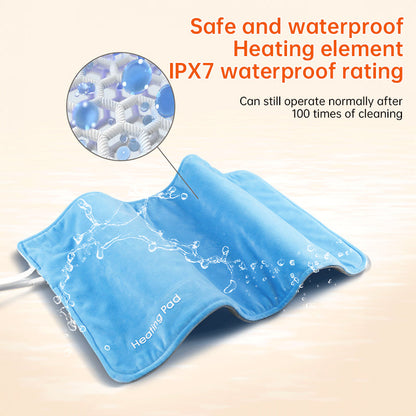 **5V USB grey heating pad (19.6x11.8") with 59" cable for cramps &amp; back pain, works as mini heated blanket.**