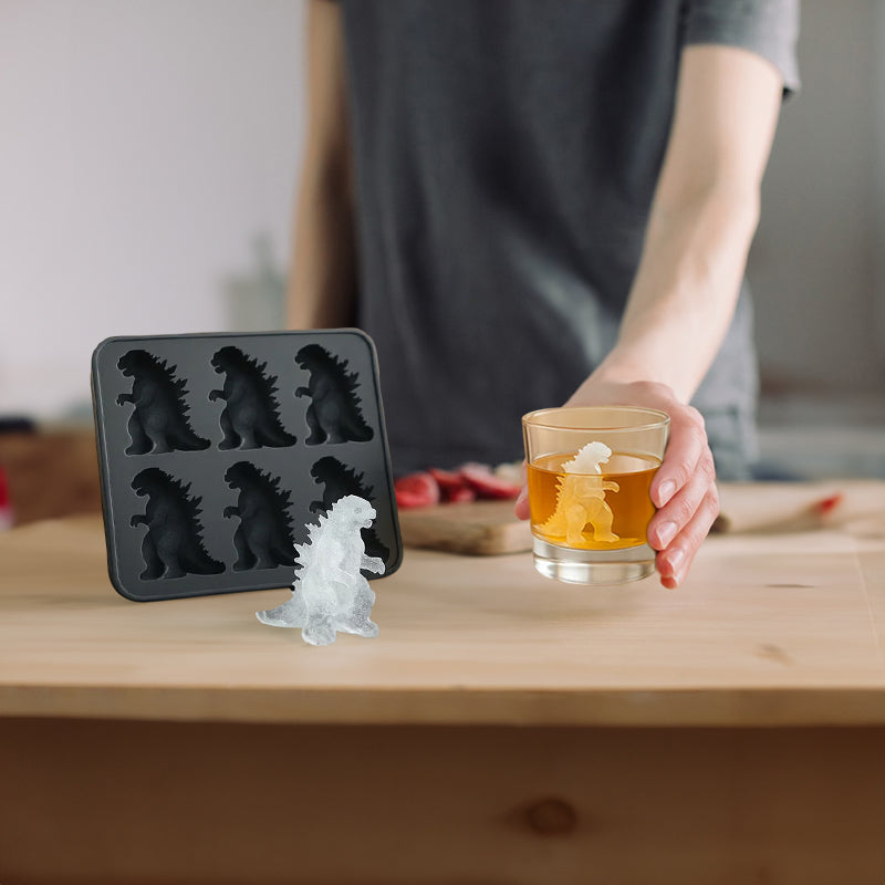 Godzilla Ice Mold: Silicone Kitchen Mold for Baking, Candles, Soaps, Ice Trays, Home Decor &amp; Gifts