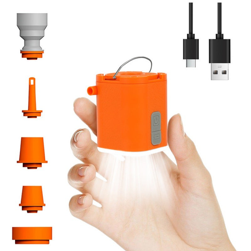 Mini Electric Pump for Inflating/Deflating Air Mattresses &amp; Swimming Rings, Portable for Camping