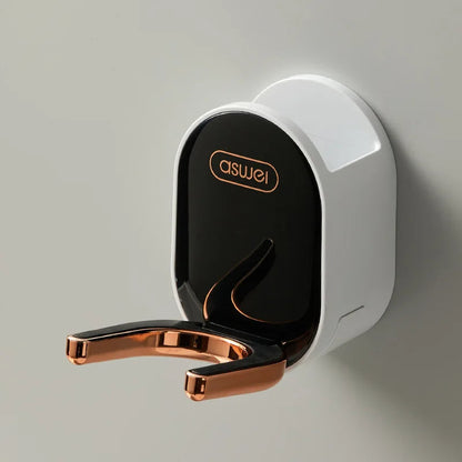 Wall Mounted Hair Dryer Holder Foldable Bathroom Wall Organizer Storage Holder Home Hair Brush Storage Bracket Hair Dryer Rack