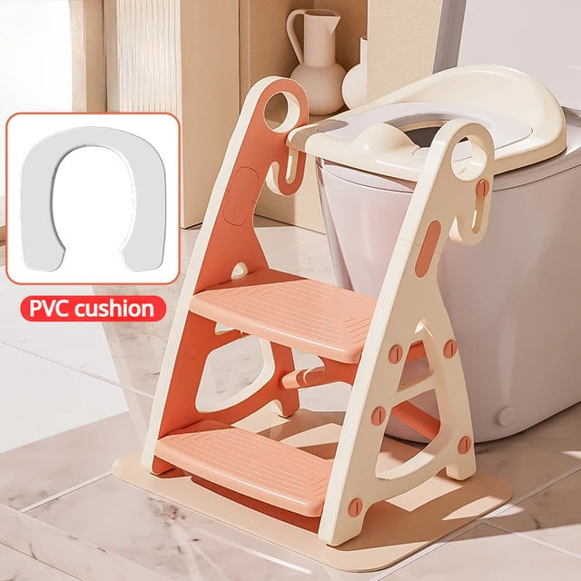 Potty Training Seat &amp; Toddler Step Stool Stability Toddler Toilet Seat Adjustable Height Potty Seats for Toddlers Boys Girls