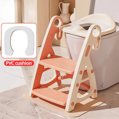 Potty Training Seat &amp; Toddler Step Stool Stability Toddler Toilet Seat Adjustable Height Potty Seats for Toddlers Boys Girls
