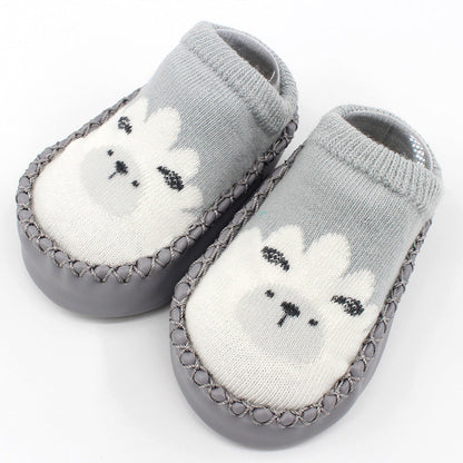 Spring And Autumn New Baby Shoes And Socks Soft Bottom Cartoon Children&