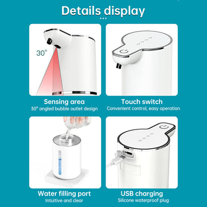 Touchless Sensor Soap Dispenser for Bathroom &amp; Kitchen. Offers Foam and Liquid Modes.