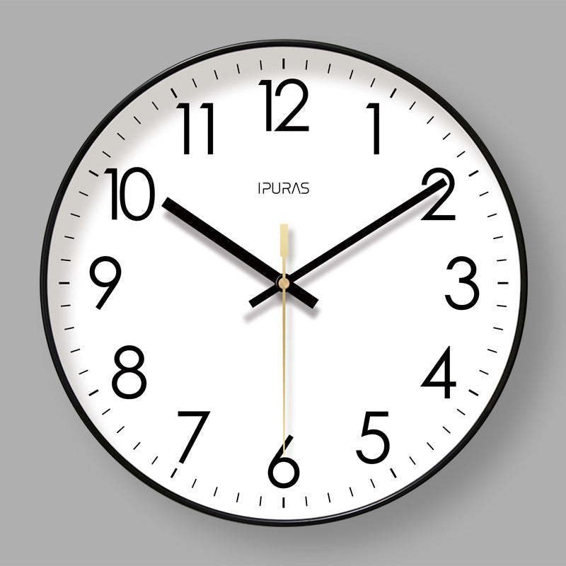 2025 New 10/12/14 - inch Electronic Calendar Wall Clock. Monitors temp &amp; humidity. Dual - display. Mute. Quartz movement.