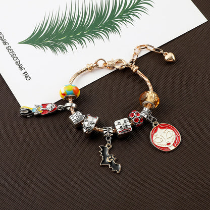 Halloween children DIY large hole bead bracelet bracelet necklace gift box blind box set accessories