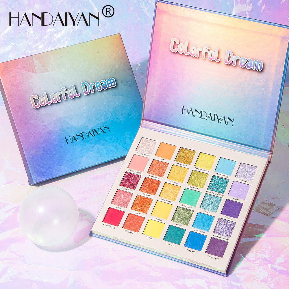30-Color Glitter Eyeshadow Palette