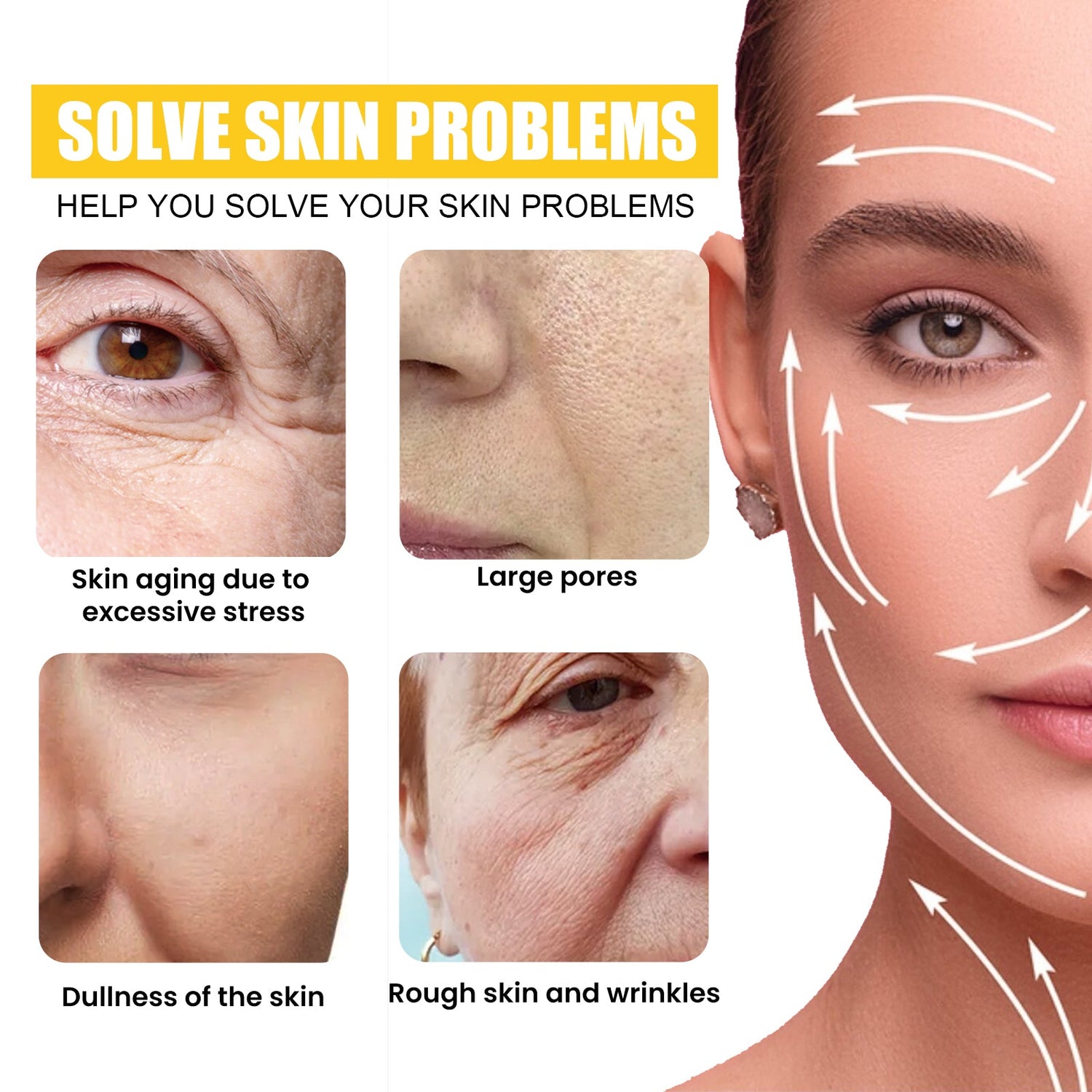 Retinol Anti-Wrinkle Serum Tightens Facial Skin And Reduces Wrinkles
