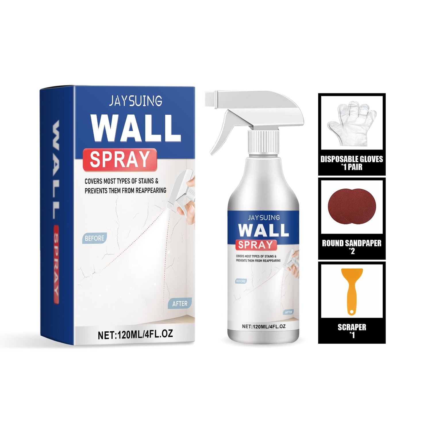 Wall Renovation Spray Paint, Decontamination Apply Waterproof Fast Light Paint Renovation Wall Renovation Spray