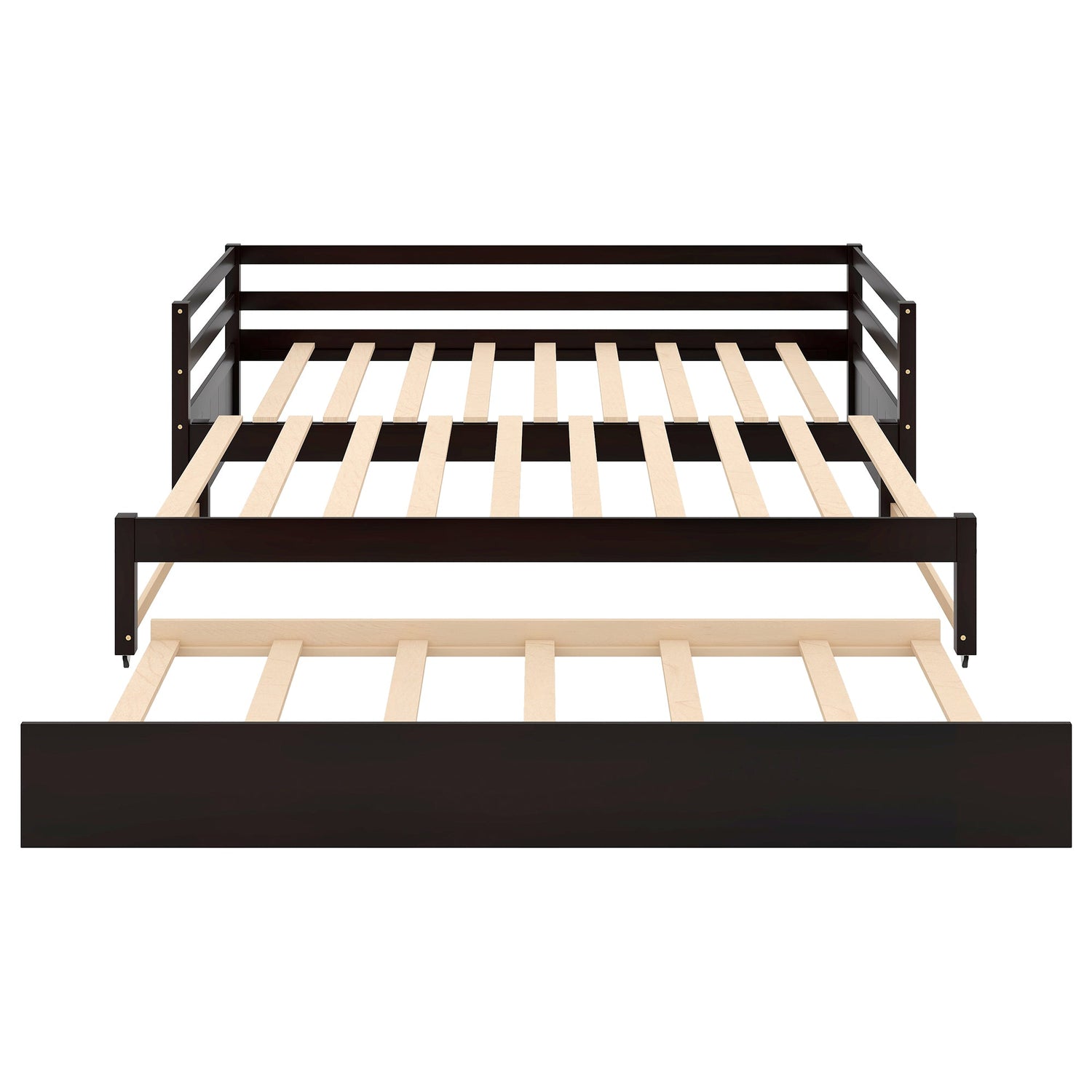 Twin or Double Twin Daybed with Trundle Espresso