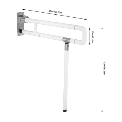 Toilet Grab Bar  Foldable Stainless for Seniors Elderly Handicap Bathroom