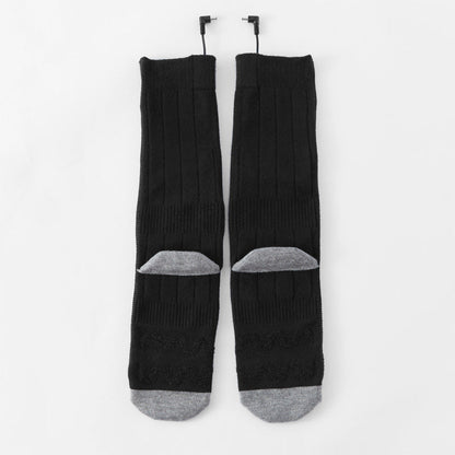 Heating socks, warm electric socks, USB charging long tube skiing socks, men&