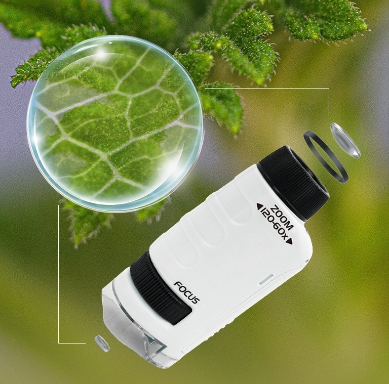 Bacterial microscope primary school student science experiment toy portable children&