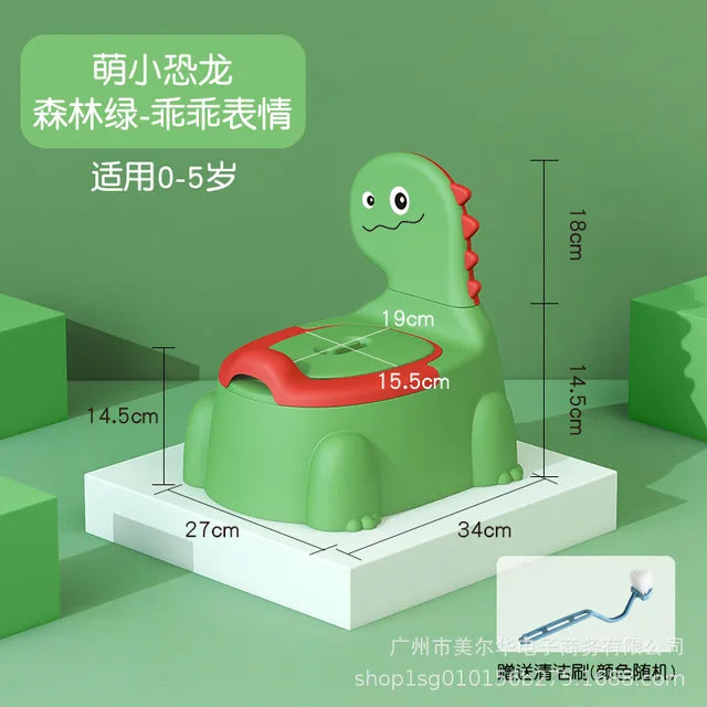 Baby Potty Toilet Training Seat Cartoon Dinosaur Thickening Children&