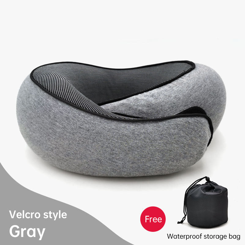 Memory Foam Neck Travel Pillow: Soft, 360° Head Support, for Home, Plane &amp; Car