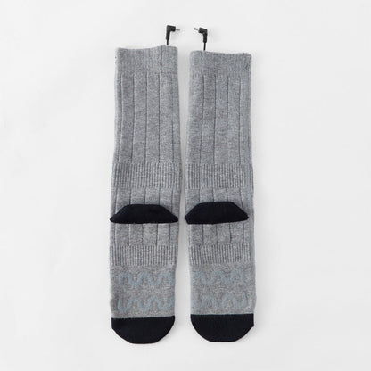 Heating socks, warm electric socks, USB charging long tube skiing socks, men&