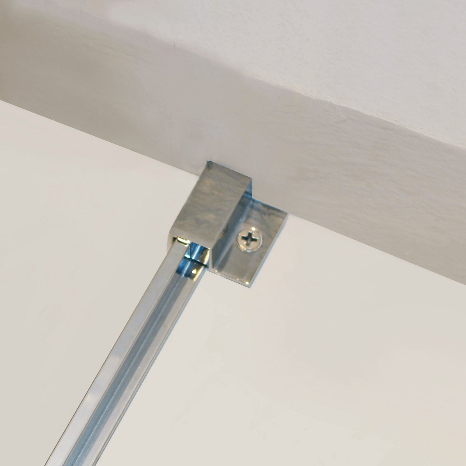 56-60 "wide x 75" high frameless double sliding shower door, 304 stainless steel chrome plated, 8mm thick SGCC tempered transpar