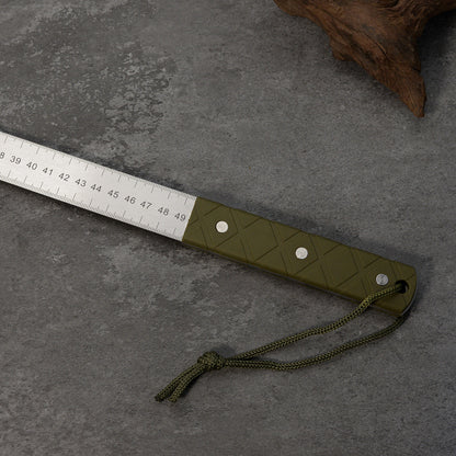 20 - Inch Dual - Scale Stainless Steel Ruler, thickened quenched steel, with random lanyard, great for drawing &amp; measuring.