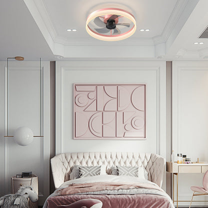 Pink Dimmable LED Ceiling Fan