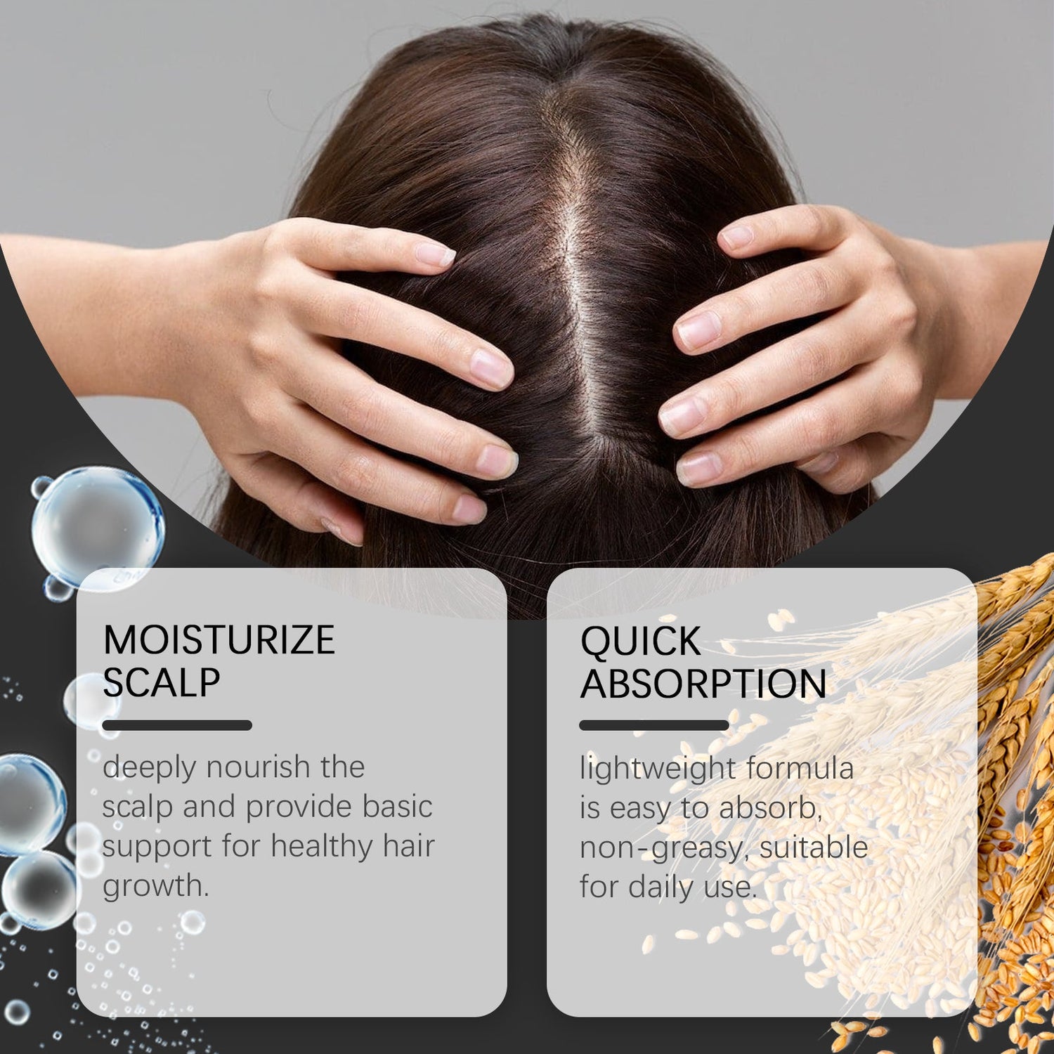 Hair Care Spray Hair Root Deep Moisturizing Scalp Massage Repair Nourishing Hair Care Agent