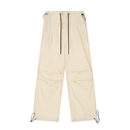 Wrinkled Casual Straight Cargo Pants Men&