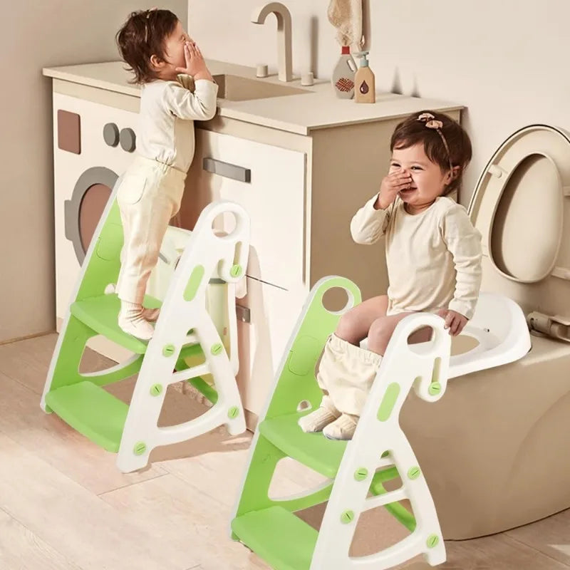 Potty Training Seat &amp; Toddler Step Stool Stability Toddler Toilet Seat Adjustable Height Potty Seats for Toddlers Boys Girls