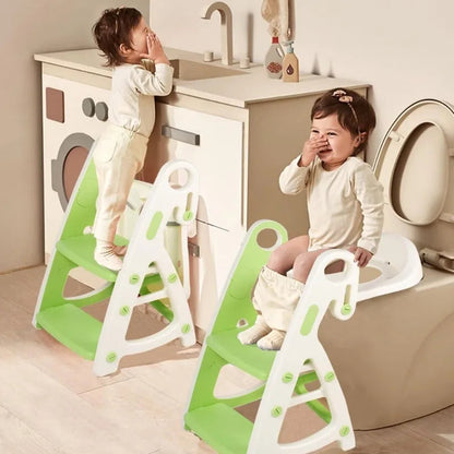 Potty Training Seat &amp; Toddler Step Stool Stability Toddler Toilet Seat Adjustable Height Potty Seats for Toddlers Boys Girls
