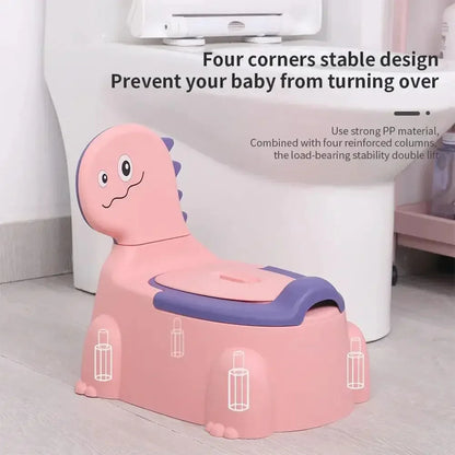 Baby Potty Toilet Training Seat Cartoon Dinosaur Thickening Children&