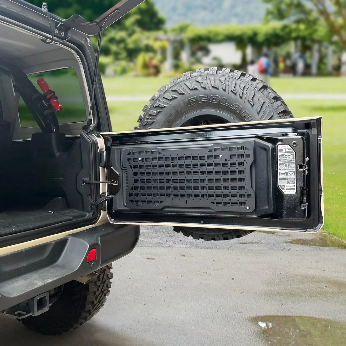 JK&amp;JL Tailgate Tactical Panel for Wrangler Tailgate Tool Kit/JL Organizer Racks Compatible with Jeep Wrangler 2007-2022 JK JKU &amp;