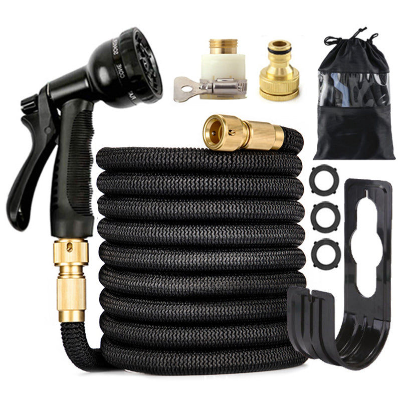 100 - ft Expandable Garden Hose with Nozzle. Light, Durable &amp; Kink - Free for Car Wash &amp; Outdoor Watering