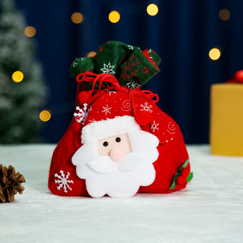 Christmas Creative English Apple Bag Santa Claus Children&
