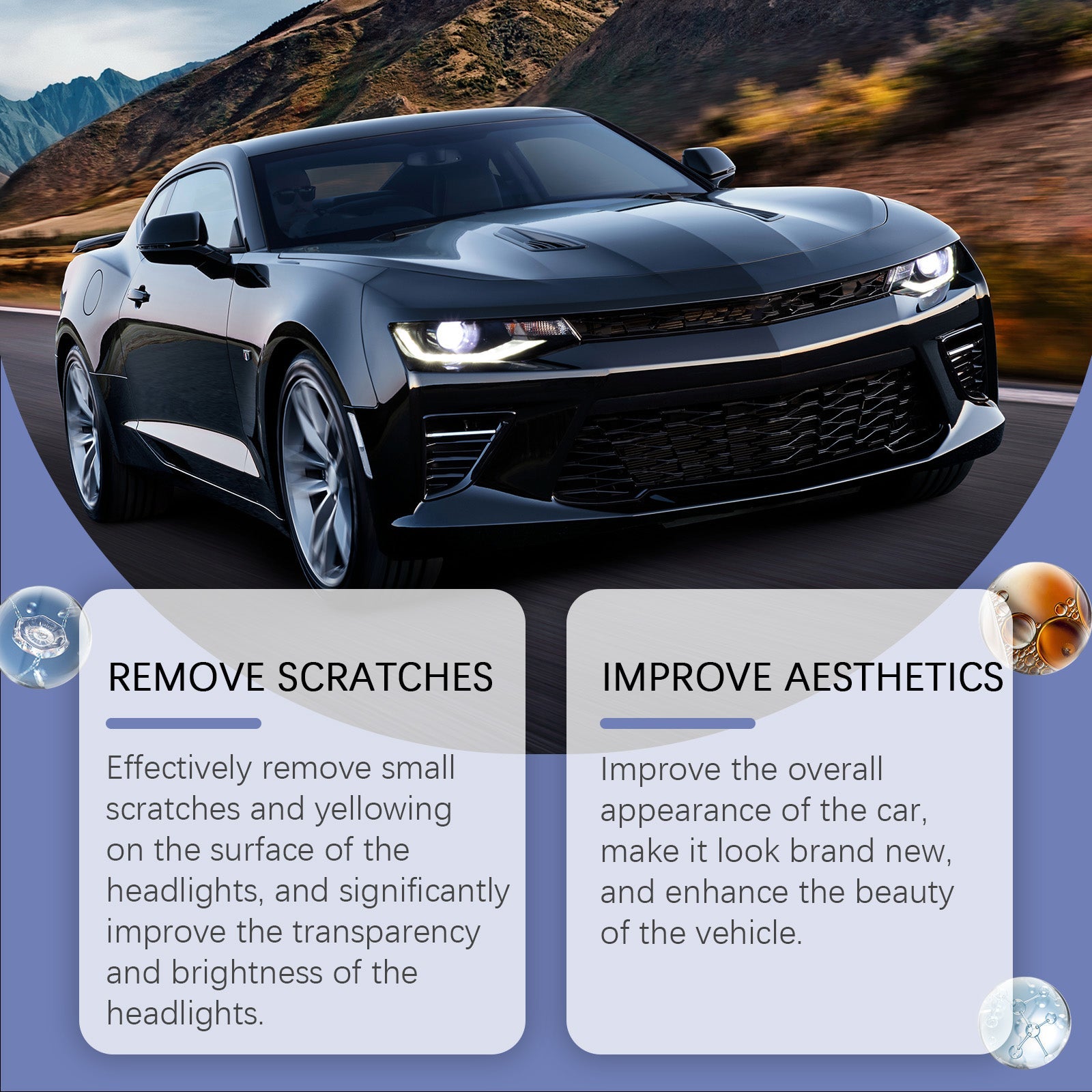 Car Headlight Polish Cleaner