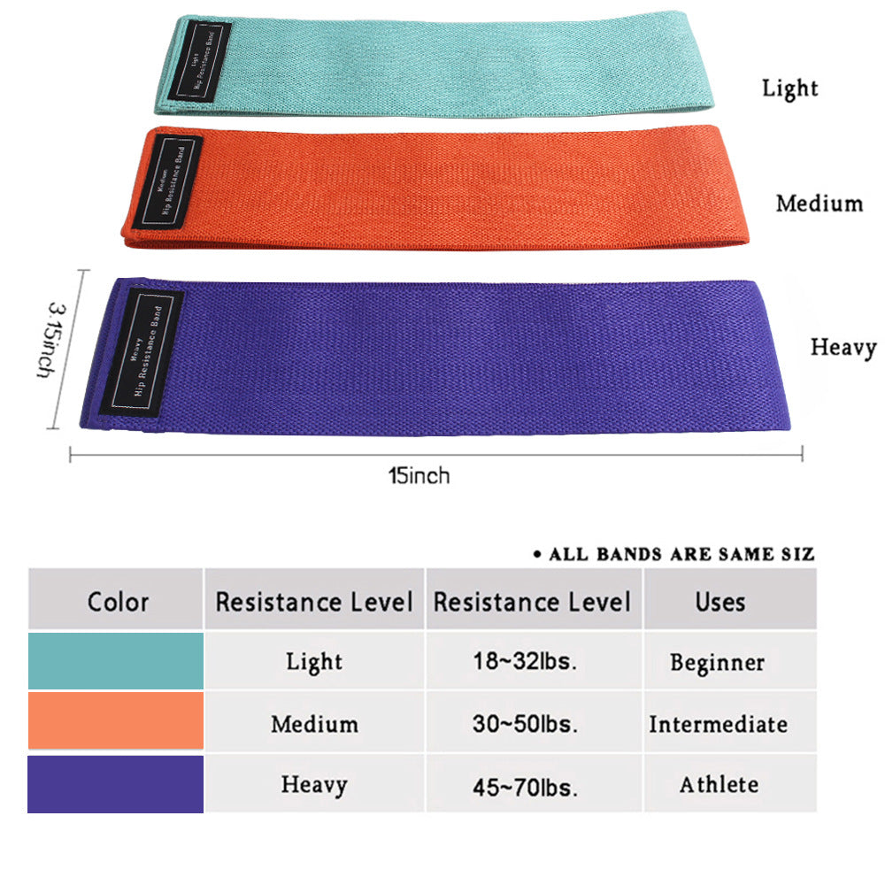 Body shaping squat hip circle yoga fitness tension belt resistance belt stretch belt